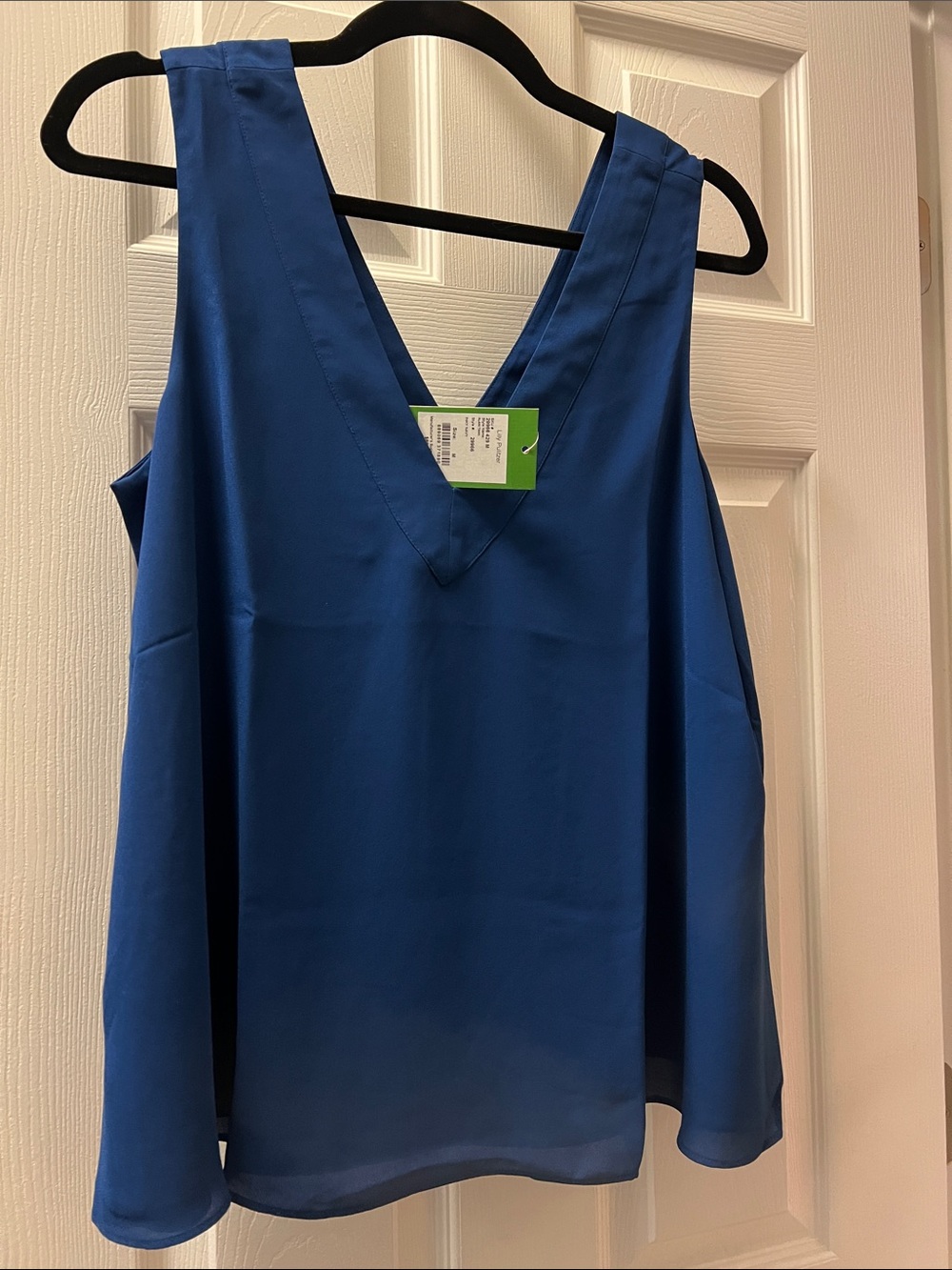 Lilly Pulitzer Alani V-Neck Sleeveless Women's Top - Inky Navy